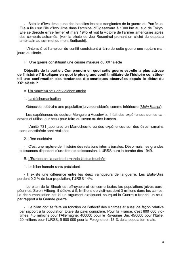 Bilan 2nd guerre mondiale dissertation